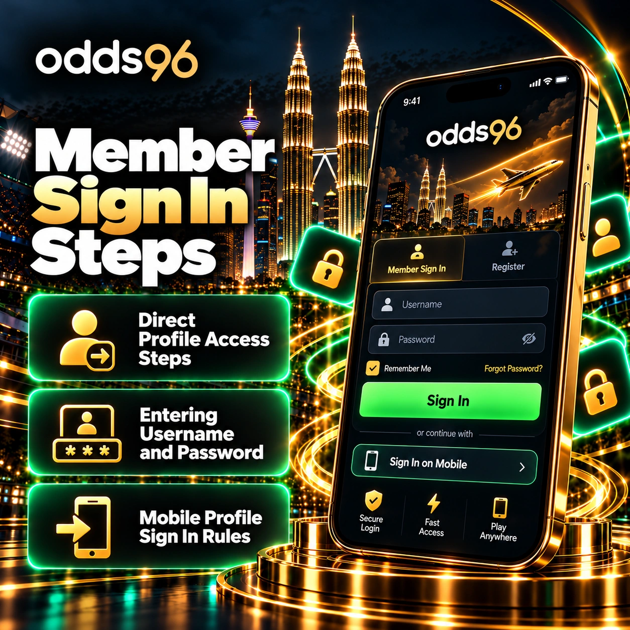 Member Sign In Steps